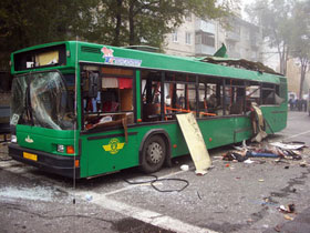 Тольятти. Взорванный автобус. Фото: РИА Самара