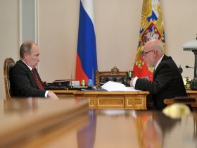 Путин и Федотов. Фото с сайта: state.kremlin.ru
