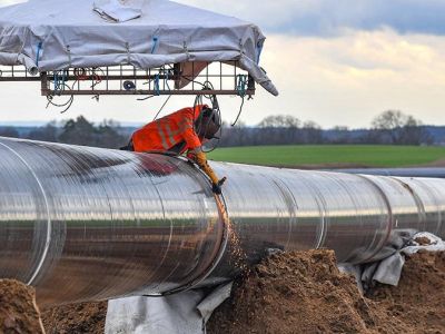 Строительство газопровода.  Фото: Global Look Press/Patrick Pleul