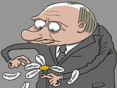 Список "недружественных стран". Карикатура С.Елкина: dw.com