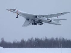 Сверхзвуковой стратегический ракетоносец Ту-160М. Фото: Марина Лысцева/ТАСС