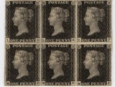 Королева Виктория на первой почтовой марке мира ("черный пенни"), 1840. Фото: tanjand.livejournal.com