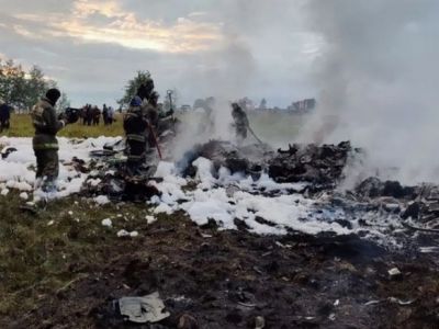 Место гибели самолета с Пригожиным. Фото: Reuters