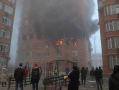 Удар по многоэтажному жилому дому в Одессе, 29.12.23. Фото: t.me/nakusivykusi