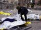 Последствия российского ракетного удара по Сумам, 13.04.25. Фото: Ukraine Emergency Service / AP